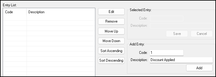 Image of "Edit Entries" window